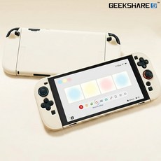 닌텐도 스위치2 케이스 긱쉐어 마카롱 풀커버, 바닐라, 1개