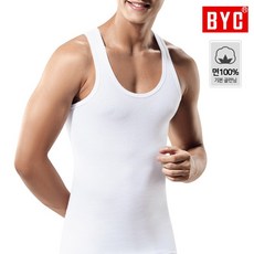 BYC 남성 민소매 골런닝 기본 베이직 40수 2113 1장 200105