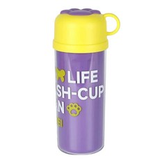 TEDEMEI 多功能旅行漱口杯 輕巧便攜 環保材質 多色可選 附帶把手, 薰衣草紫-大, 1個