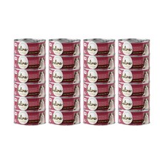 데이스포 고양이 습식 사료 캔 통조림 간식 필라인 치킨과 연어 수프캔 80g 24개 세트, 치킨+연어