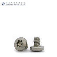 【銳禾】工廠直營 M3x4 梅花孔 大圓頭 100入 機械牙 硝酸鈍化 特殊螺絲, 1個