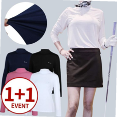 운동복 (1+1)여성 냉감 이너웨어 하이넥 베이스레이어 티셔츠