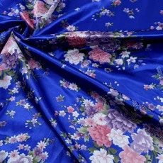 실크원단 프린트 시뮬레이션 실크 새틴 원단 기모노 DIY 바느질 꽃 가정 가구 장식 재료 천 200x150cm, 3) 3  200x150cm, 1개