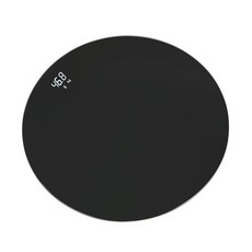 YYTY 隱形LED圓形電子體重秤, 黑色 藍芽款, 1個, usb充電