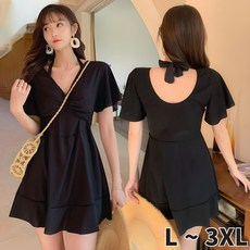 빅사이즈 내몸을 지켜줘 체형커버 원피스 모니키니 수영복