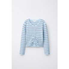 ZARA 자라 프릴 골지 스웨터 - 스트라이프 XOB860 MDZ999