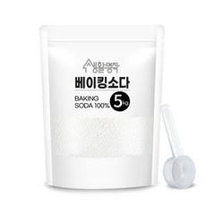 생활명작 베이킹소다5kg+스푼1개 /다용도 세정제 찌든때 제거 가루세제, 1개, 5kg