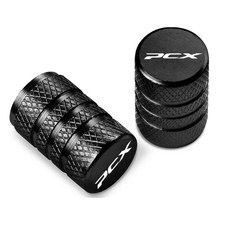 알테쉬 혼다 PCX 알루미늄 타이어 밸브캡 호환, 2개, 블랙