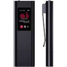 디지털 음성 녹음기 휴대용 USB 녹음 장치 후크 클립이 달린 장시간 WAV 형식 소음 제거 18g 경량 강의 회의 인터뷰용 (128G), 128G