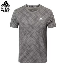 AD 新款速乾運動排汗衫 健身跑步T恤 圓領短袖上衣 羽球網球衣T2888