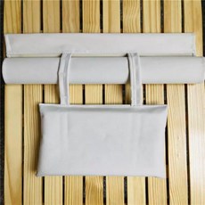 캠핑의자 캔버스 접이식 야외 원목 해변 낚시 체어, F. 베이지색 베개