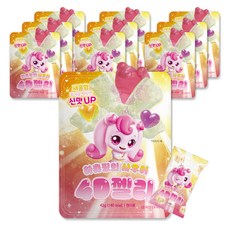 핫한 간식 하츄핑 꺼내먹는 4D젤리, 42g, 10개, 포도,복숭아,레몬