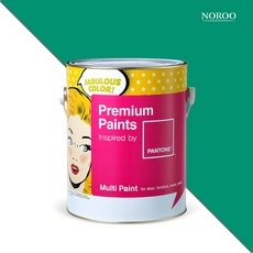 노루페인트 팬톤 내부용 실내벽면 저광 페인트 4L 세트, 17-5735 Parakeet, 4000ml, 1개