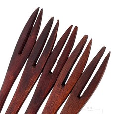 봉끼 미니 나무포크 5P 다과포크