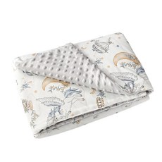 兒童涼感防踢被 雙感雲柔星夢獨角獸, 被子 溫涼 雙感雲柔星夢獨角獸150X85白