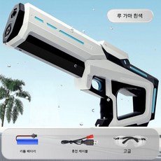 펄스 전기 물총 자동 물 흡수 강력한 고압 대형 워터밤 흠뻑쇼, 12.패키지 1 고글 +, 펄 화이트, 1개