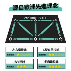 室內足球訓練墊 控球步伐練習地毯 家用隔音輔助墊, 1個, 超感訓練墊-黑色,足球訓練墊60*90cm