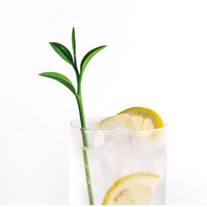 두두 녹찻잎 머들러 롱티스푼 3P, 그린, 1세트