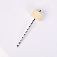 架子鼓 踩錘 錘頭配件 眼鏡蛇槌頭 腳踩單雙踩踏板 雙面毛氈棉氈錘頭杆, 1個, 普及通用錘頭