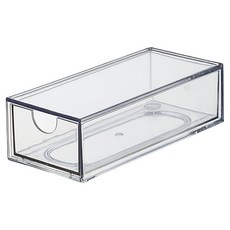 Garage Kit Box 透明抽屜收納盒 桌面雜物整理盒 文具化妝品收納 多尺寸可選, 01.小號, 1個