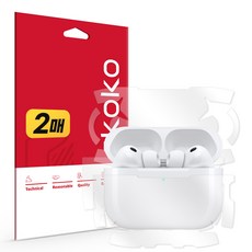 에어팟 프로 3세대 유광 전신 외부보호필름 2세트, 단품, 단품