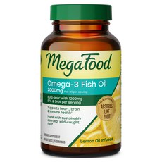 Mega Food Omega-3 魚油 2000mg 檸檬風味軟膠囊, 1個, 90錠