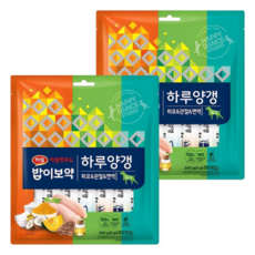 하림펫푸드밥이보약 강아지 하루양갱, 혼합맛(피모/관절/면역), 240g, 2개