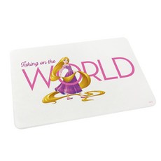 迪士尼 Disney 硬式珪藻土地墊 60x39x0.9 硅藻土 腳踏墊 防潮 魔髮奇緣, 1個, 長髮樂佩