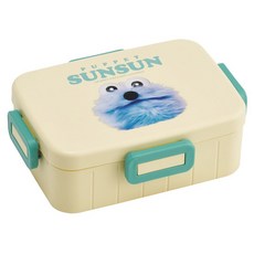 Skater 珀佩森4格鎖定便當盒, 象牙白 + 綠色, 1個