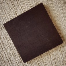 覺定幸福 正方形木板 DIY線條藝術材料, 1個, 墨色板,20公分