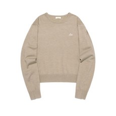 리 LEE 우먼 라운드 니트 베이지 177840