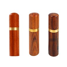 바늘통 도장바늘통 원목바늘통 (장미목 탄색 진밤), 1개, 진밤바늘통