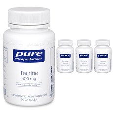 퓨어인캡슐레이션 타우린 500mg 캡슐, 60정, 4개