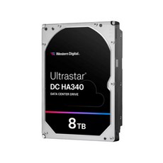 WD 웨스턴디지털 Ultrastar 8TB DC HA340 WUS721208BLE6L4 (3.5HDD/ SATA3/ 7200rpm/ 256MB/PMR) 5년 보증, WD Ultrastar 8TB