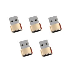 여러 가젯 5pc에서 원활한 데이터 전송과 호환되는 청각 변환 기능을 갖춘 C-USB2.0 OTG 어댑터 고속 충전, Glod