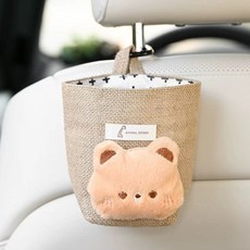 티쯔 차량용 정리함 수납함 바구니 보관함, 곰, 1개