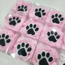 강아지생일답례품 강아지발바닥비누, 1개