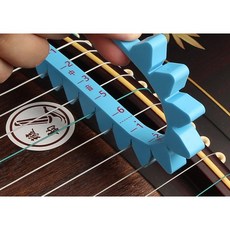 古箏弱音條 古箏消音 靜音練習 矽膠弱音帶 樂器配件, 1個, 藍色, 藍色