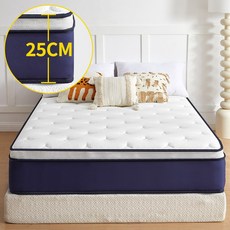 슈퍼 하이브리드 스프링 침대는 설치 없이 열어서 사용할 수 있습니다 컴포트 25cm 매트리스, 250mm, 부드러운