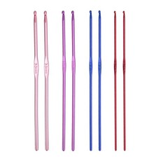 8pcs 플라스틱 손잡이 알루미나 크로 셰 뜨개질 후크 뜨개질 바늘 세트 직조 바느질 바늘에 대 한 바느질 크로 셰 뜨개질 수 제 도구