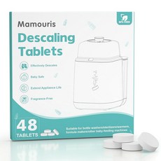 마모리스 데칼링 정제 36 카운트: 맘코지 브레자 그로운시 파파블릭 병 세척기 모든 브랜드용 세제 세척, 48 Count