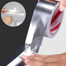 핸셀 단열 덕트 보수 방수 싱크대 난연 알루미늄 호일 은박 테이프 10M, 은박 테이프 40mm, 1개