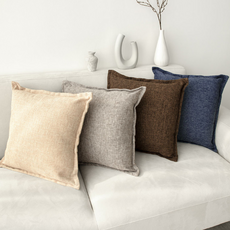 BS 쿠션 커버 솜 포함 로키 클래식 베이지 45x45, 상세페이지 참조