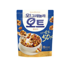 오리온 마켓오 오그래놀라 오트 통넛츠 아침식사대용 고식이섬유 고단백 시리얼, 255g, 1개
