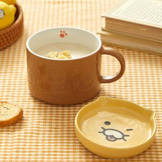 春植臉蓋麥片碗, 1個, 混合色