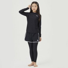 아레나 키즈 남녀공용 수영복/래시가드 아레나 키즈 주얼 주니어 A4BG1GE83BLK