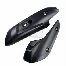 오토바이 배기관 커버 카울 TMAX530 T-MAX530 DX SX TMAX560 보호대 열 실드 가드 TMAX 530 560 2017 - 18 19, 2 PCS black