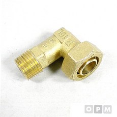 엘보 신주 황동 외부 나사형 x 배관 연결 부품 15A, 본상품