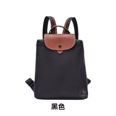 LN 精品皮件 女生後背包 帆布 雙肩包 休閒後背包 8007, 黑色