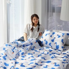 홑이불 여름 시어서커 베개커버 세트